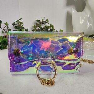 PVC Holographic Fannypack Crossbody Bag Purse